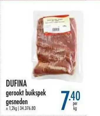 Horeca totaal Dufina Gerookt Buikspek Gesneden aanbieding