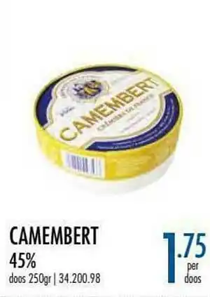 Horeca totaal Camembert aanbieding