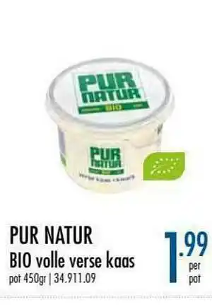 Horeca totaal Pur Natur Bio Volle Verse Kaas aanbieding