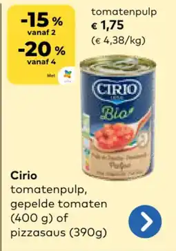 Bio Planet Cirio Tomatenpulp aanbieding