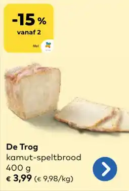 Bio Planet De Trog Kamut Speltbrood aanbieding