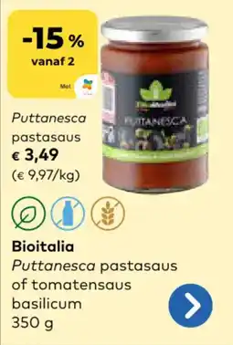 Bio Planet Bioitalia Puttanesca pastasaus aanbieding