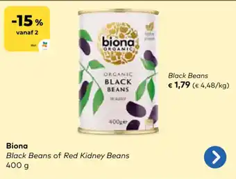 Bio Planet Biona Black Beans aanbieding