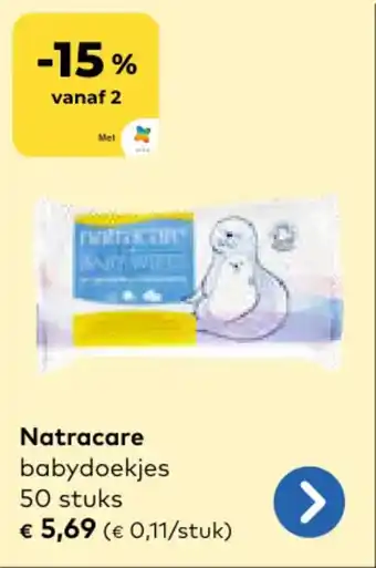 Bio Planet Natracare Babydoekjes aanbieding