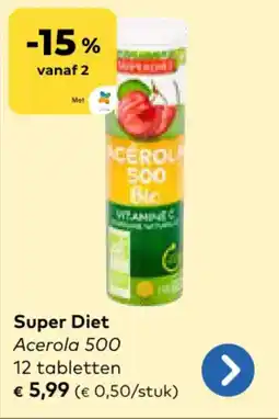 Bio Planet Super Diet Acerola Super Diet Acerola 500 aanbieding