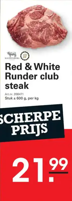 Sligro Red & White Runder club steak aanbieding