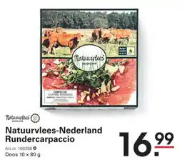 Sligro Natuurvlees Nederland Rundercarpaccio aanbieding