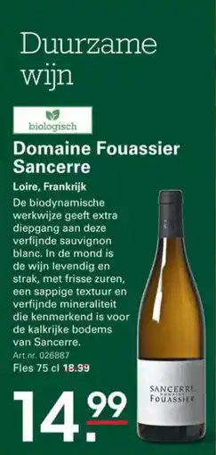 Sligro Domaine Fouassier Sancerre aanbieding