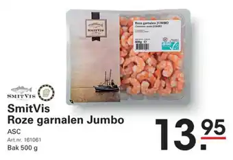 Sligro SmitVis Roze garnalen Jumbo aanbieding