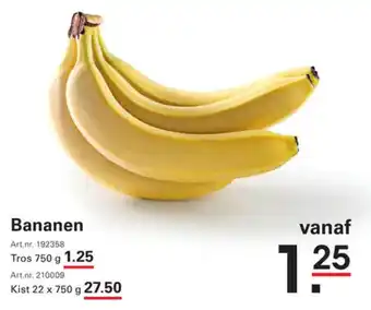 Sligro Bananen aanbieding