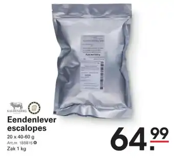 Sligro Eendenlever escalopes aanbieding