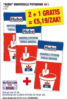 Hubo “HUBO” UNIVERSELE POTGROND 40 L aanbieding