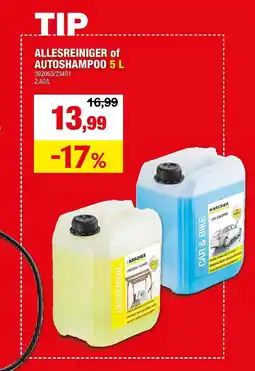 Hubo ALLESREINIGER of AUTOSHAMPOO 5 L aanbieding