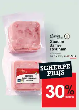 Sligro Gouden banier tostiham aanbieding