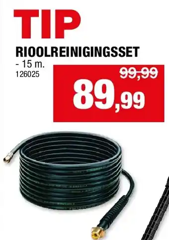 Hubo RIOOLREINIGINGSSET aanbieding