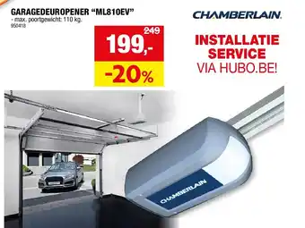 Hubo GARAGEDEUROPENER “ML810EV” aanbieding