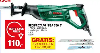 Hubo RECIPROZAAG “PSA 700 E” aanbieding