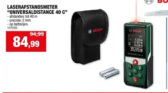 Hubo LASERAFSTANDSMETER “UNIVERSALDISTANCE 40 C” aanbieding