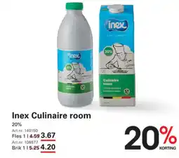 Sligro Inex culinaire room aanbieding