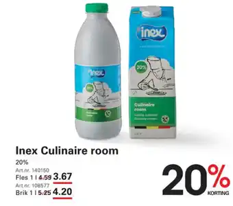 Sligro Inex culinaire room aanbieding