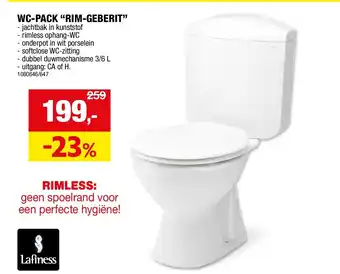 Hubo WC-PACK “RIM-GEBERIT” aanbieding