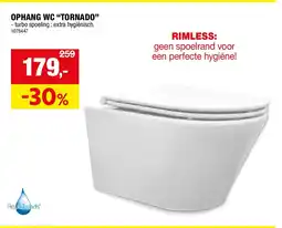 Hubo OPHANG WC “TORNADO” aanbieding