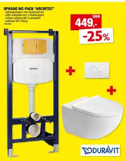 Hubo OPHANG WC-PACK “ARCHITEC” aanbieding