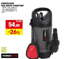 Hubo DOMPELPOMP op VUIL WATER “POW67906” aanbieding