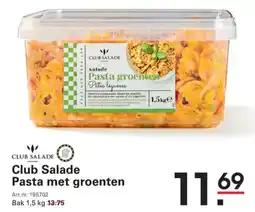 Sligro Club salade pasta met groenten aanbieding