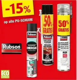 Hubo op alle PU-SCHUIM aanbieding