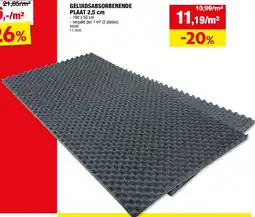 Hubo GELUIDSABSORBERENDE PLAAT 2,5 cm aanbieding