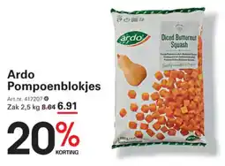 Sligro Ardo pompoenblokjes aanbieding