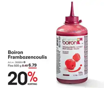 Sligro Boiron frambozencoulis aanbieding