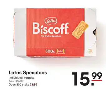 Sligro Lotus Speculoos aanbieding