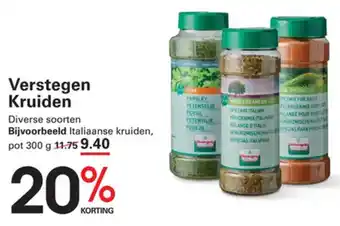 Sligro Verstegen kruiden aanbieding