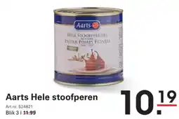 Sligro Aarts hele stoofperen aanbieding