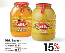 Sligro D&L Sauzen aanbieding