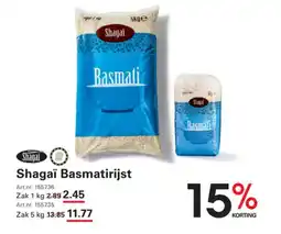 Sligro Shagaï basmatirijst aanbieding