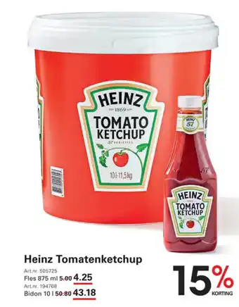 Sligro Heinz tomatenketchup aanbieding