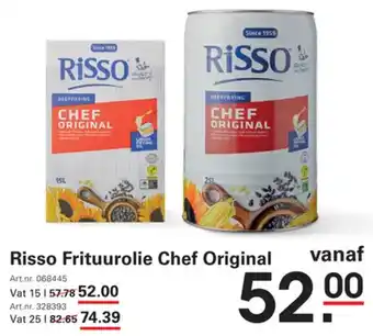 Sligro Risso frituurolie chef original aanbieding