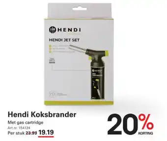 Sligro Hendi Koksbrander aanbieding