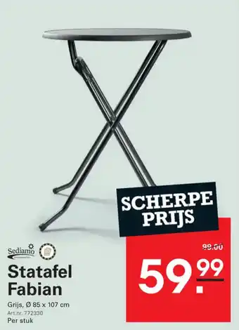 Sligro Statafel fabian aanbieding