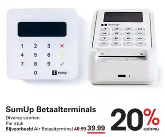 Sligro Sumup betaalterminals aanbieding