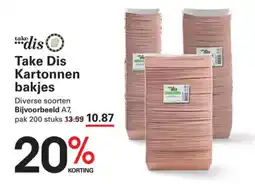 Sligro Take dis kartonnen bakjes aanbieding