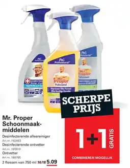 Sligro Mr. Proper Schoonmaak middelen aanbieding