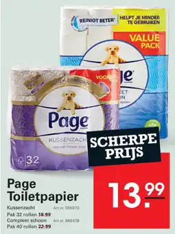 Sligro Page toiletpapier aanbieding