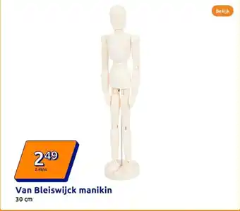 Action Van Bleiswijck manikin aanbieding