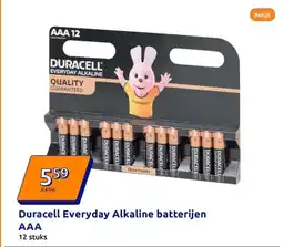 Action Duracell everyday alkaline batterijen AAA aanbieding