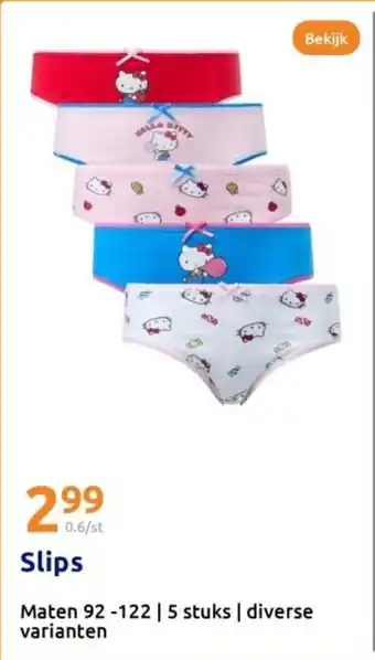 Action Slips aanbieding