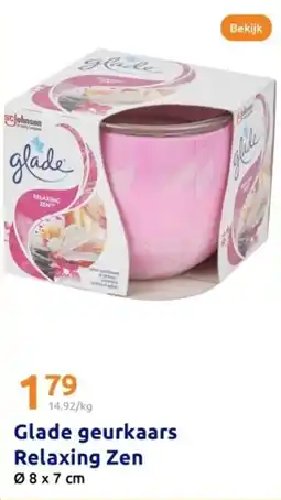 Action Glade geurkaars relaxing zen aanbieding